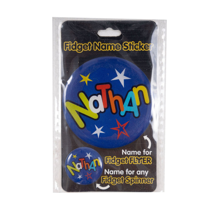 Fidget Flyer Name Stickers Nathan - Heritage Of Scotland - NATHAN