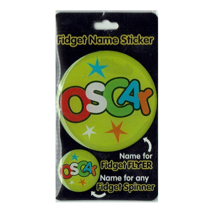 Fidget Flyer Name Stickers Oscar - Heritage Of Scotland - OSCAR