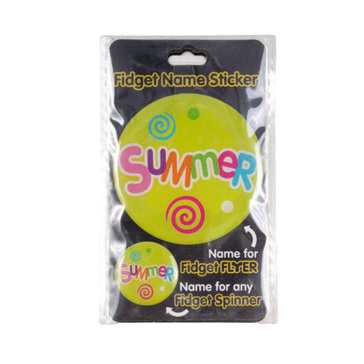 Fidget Flyer Name Stickers Summer - Heritage Of Scotland - SUMMER