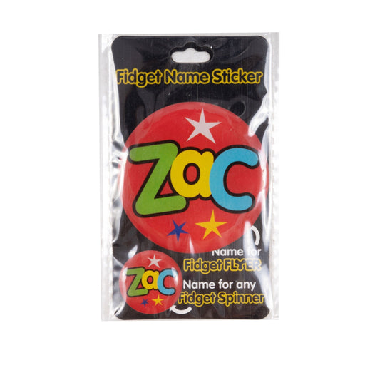 Fidget Flyer Name Stickers Zac - Heritage Of Scotland - ZAC