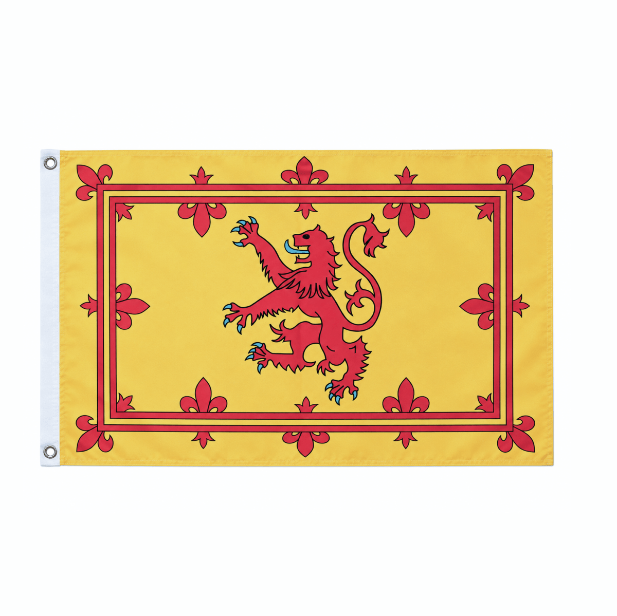Flag Scotland 3x2 inch with Eyelets - Lion Rampant - Heritage Of Scotland - 