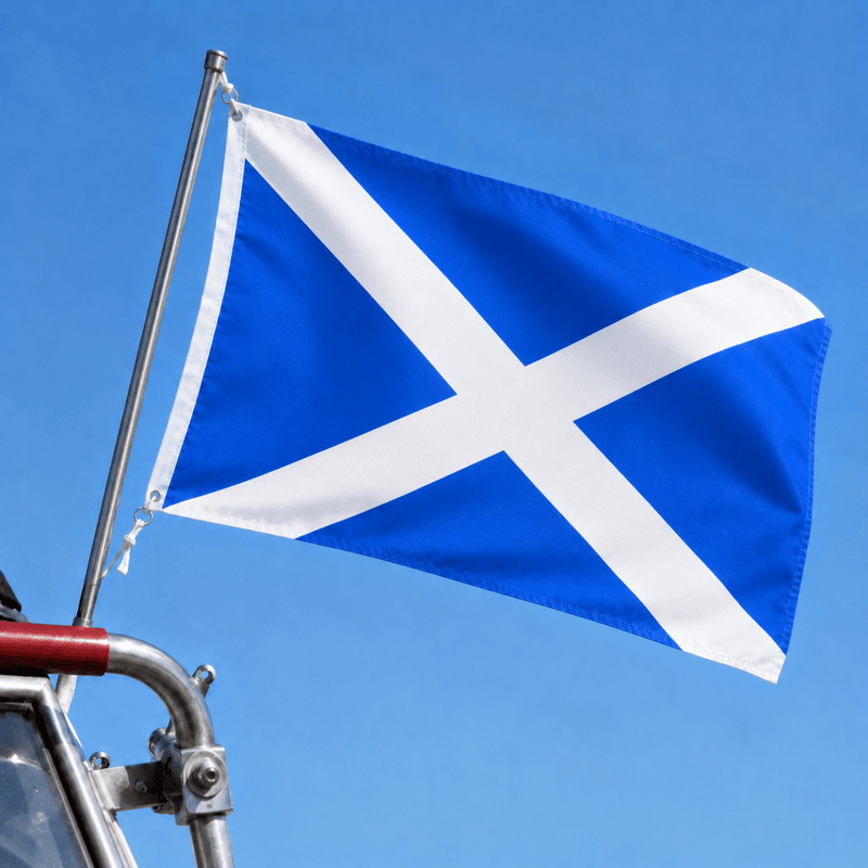 Flag Scotland 3x2 inch with Eyelets - Saltire - Heritage Of Scotland - 