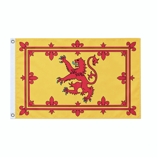 Flag Scotland 5x3 Inch with Eyelets - Heritage Of Scotland - LION RAMPANT / One Size