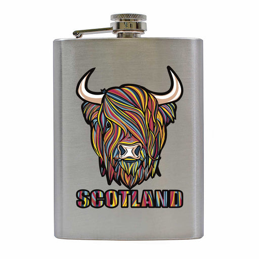 Flask Pastel Highland Cow - Heritage Of Scotland - PASTEL HIGHLAND COW