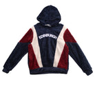 Fluffy Scotland Hoodie Navy Red – Soft Sherpa Fleece Edinburgh Hoody - Heritage Of Scotland - XS