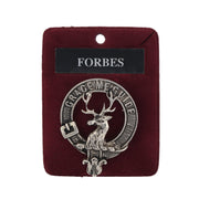 Forbes Clan Badge, Kilt Pin, Lapel Pin, Cufflinks, Keyring/Key Fob & Gift Set — Fine Pewter by Art Pewter — Made in Scotland (Shiny Finish) - Heritage Of Scotland - Badge