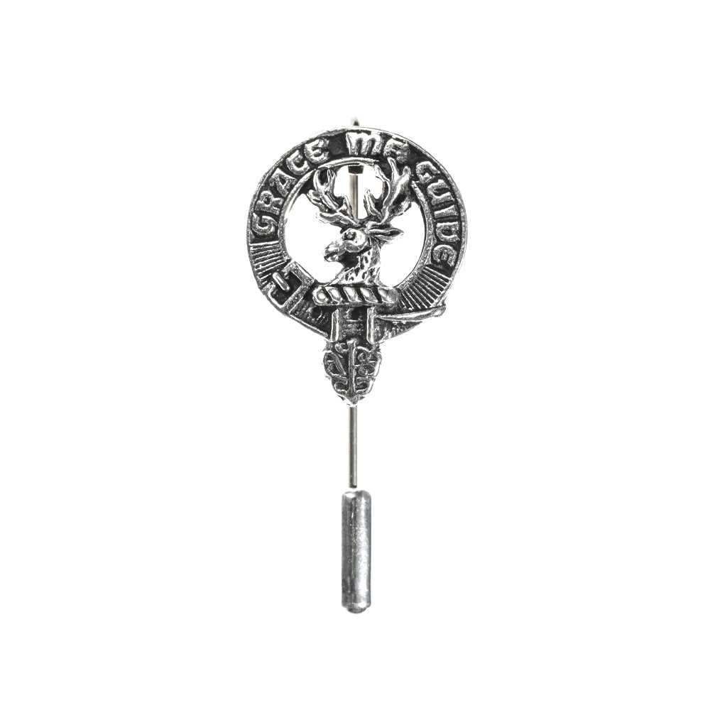Forbes Clan Badge, Kilt Pin, Lapel Pin, Cufflinks, Keyring/Key Fob & Gift Set — Fine Pewter by Art Pewter — Made in Scotland (Shiny Finish) - Heritage Of Scotland - Lapel Pin