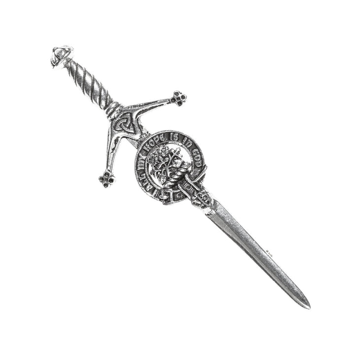 Fraser Clan Badge, Kilt Pin, Lapel Pin, Cufflinks, Keyring/Key Fob & Gift Set — Fine Pewter by Art Pewter — Made in Scotland (Shiny Finish) - Heritage Of Scotland - Kilt Pin