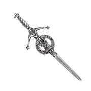 Fraser of Lovat Clan Badge, Kilt Pin, Lapel Pin, Cufflinks, Keyring/Key Fob & Gift Set — Fine Pewter by Art Pewter — Made in Scotland (Shiny Finish) - Heritage Of Scotland - Kilt Pin