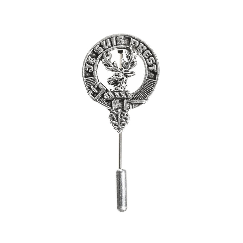 Fraser of Lovat Clan Badge, Kilt Pin, Lapel Pin, Cufflinks, Keyring/Key Fob & Gift Set — Fine Pewter by Art Pewter — Made in Scotland (Shiny Finish) - Heritage Of Scotland - Lapel Pin