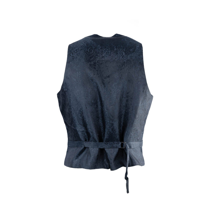 Gents Lewis Pure Wool Waistcoat Navy Prince Of Wales - Heritage Of Scotland - NAVY PRINCE OF WALES