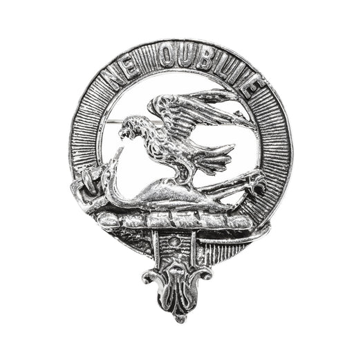 Graham Clan Badge, Kilt Pin, Lapel Pin, Cufflinks, Keyring/Key Fob & Gift Set — Fine Pewter by Art Pewter — Made in Scotland (Shiny Finish) - Heritage Of Scotland - Badge