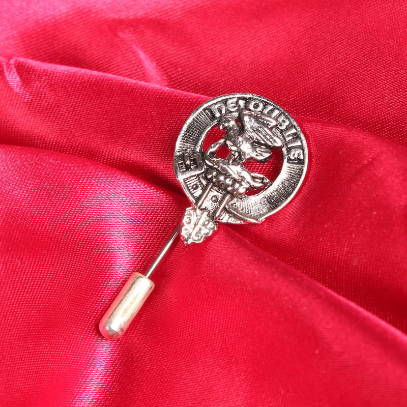 Graham Clan Badge, Kilt Pin, Lapel Pin, Cufflinks, Keyring/Key Fob & Gift Set — Fine Pewter by Art Pewter — Made in Scotland (Shiny Finish) - Heritage Of Scotland - Lapel Pin