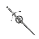 Grant Clan Badge, Kilt Pin, Lapel Pin, Cufflinks, Keyring/Key Fob & Gift Set — Fine Pewter by Art Pewter — Made in Scotland (Shiny Finish) - Heritage Of Scotland - Kilt Pin