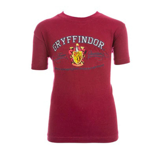 Gryffindor Apllique Unisex Tee Shirt Grey/Red - Heritage Of Scotland - GREY/RED