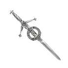 Gunn Clan Badge, Kilt Pin, Lapel Pin, Cufflinks, Keyring/Key Fob & Gift Set — Fine Pewter by Art Pewter — Made in Scotland (Shiny Finish) - Heritage Of Scotland - Kilt Pin