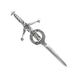 Gunn Clan Badge, Kilt Pin, Lapel Pin, Cufflinks, Keyring/Key Fob & Gift Set — Fine Pewter by Art Pewter — Made in Scotland (Shiny Finish) - Heritage Of Scotland - Kilt Pin