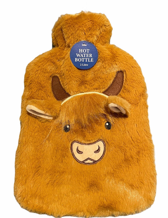 Hairy Cow Hot Water Bottle 2Ltr - Heritage Of Scotland - NA
