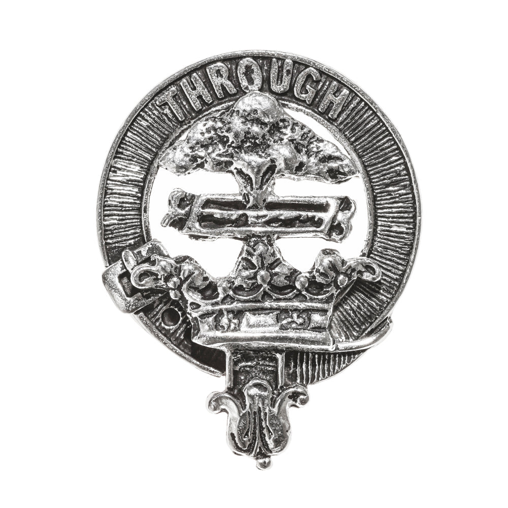 Hamilton Clan Badge, Kilt Pin, Lapel Pin, Cufflinks, Keyring/Key Fob & Gift Set — Fine Pewter by Art Pewter — Made in Scotland (Shiny Finish) - Heritage Of Scotland - Badge