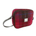 Harris Tweed Almond Mini Bag - Compact Scottish Crossbody Bag - Heritage Of Scotland - Deep Pink Tartan (COL052)