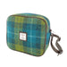 Harris Tweed Almond Mini Bag - Compact Scottish Crossbody Bag - Heritage Of Scotland - Sea Blue / Green Tartan (COL114)