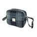 Harris Tweed Almond Mini Bag Grey/Black Tartan - Heritage Of Scotland - GREY/BLACK TARTAN