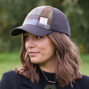 Harris Tweed and Cotton Baseball Cap - Adjustable Fit - Heritage Of Scotland - Macleod Tartan (COL015)