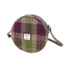 Harris Tweed Bannock Round Bag - Stylish Wool Round Shoulder Bag - Heritage Of Scotland - Heather Check (COL125)
