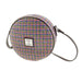 Harris Tweed Bannock Round Bag - Stylish Wool Round Shoulder Bag - Heritage Of Scotland - Jazzy Weave (COL116)