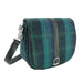 Harris Tweed Beauly Shoulder Bag - Classic Tartan Everyday Bag - Heritage Of Scotland - Blue with Turquoise Overchec (COL119)
