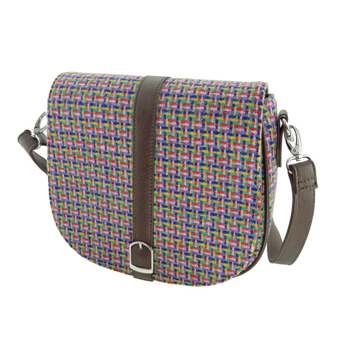 Harris Tweed Beauly Shoulder Bag - Classic Tartan Everyday Bag - Heritage Of Scotland - Jazzy Weave (COL116)