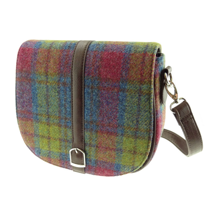 Harris Tweed Beauly Shoulder Bag - Classic Tartan Everyday Bag - Heritage Of Scotland - Multi Colour Tartan (COL046)