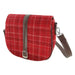 Harris Tweed Beauly Shoulder Bag - Classic Tartan Everyday Bag - Heritage Of Scotland - Red Check (COL102)