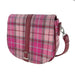 Harris Tweed Beauly Shoulder Bag - Classic Tartan Everyday Bag - Heritage Of Scotland - Vibrant Pink Buchanan (COL138)