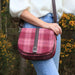 Harris Tweed Beauly Shoulder Bag - Classic Tartan Everyday Bag - Heritage Of Scotland - Yellow, Green & Brown Dogtooth (COL149)