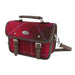Harris Tweed Bervie Mini Satchel - Compact Tartan Satchel Bag - Heritage Of Scotland - Deep Pink Tartan (COL052)