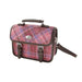 Harris Tweed Bervie Mini Satchel - Compact Tartan Satchel Bag - Heritage Of Scotland - Pink Check (COL103)