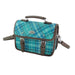Harris Tweed Bervie Mini Satchel - Compact Tartan Satchel Bag - Heritage Of Scotland - Teal & Blue Check (COL145)