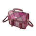 Harris Tweed Bervie Mini Satchel - Compact Tartan Satchel Bag - Heritage Of Scotland - Vibrant Pink Buchanan (COL138)