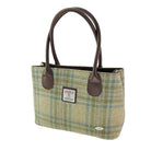 Harris Tweed Cassley Classic Handbag - Elegant Tartan Shoulder Bag - Heritage Of Scotland - Beige Stewart (COL132)