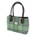 Harris Tweed Cassley Classic Handbag - Elegant Tartan Shoulder Bag - Heritage Of Scotland - Faded Green Stewart (COL139)
