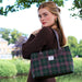 Harris Tweed Cassley Classic Handbag - Elegant Tartan Shoulder Bag - Heritage Of Scotland - MacLeod Tartan (COL015)