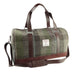 Harris Tweed Clyde Weekend Bag – Spacious Wool Travel Holdall - Heritage Of Scotland - Green Patchwork (COL016)