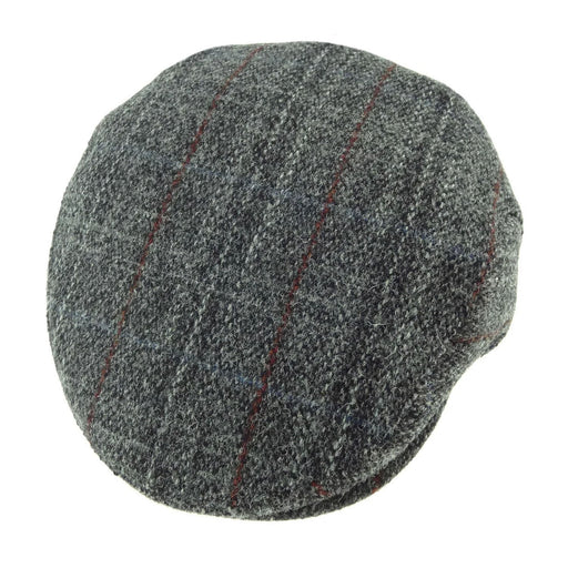 Harris Tweed County Cap Grey Check - Heritage Of Scotland - GREY CHECK