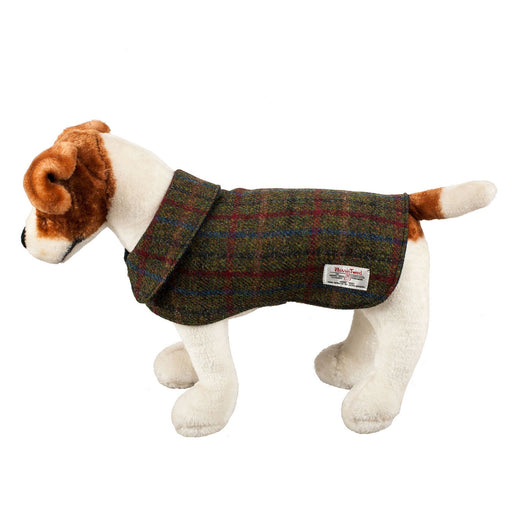Harris Tweed Dog Coat Green Check - Heritage Of Scotland - GREEN CHECK