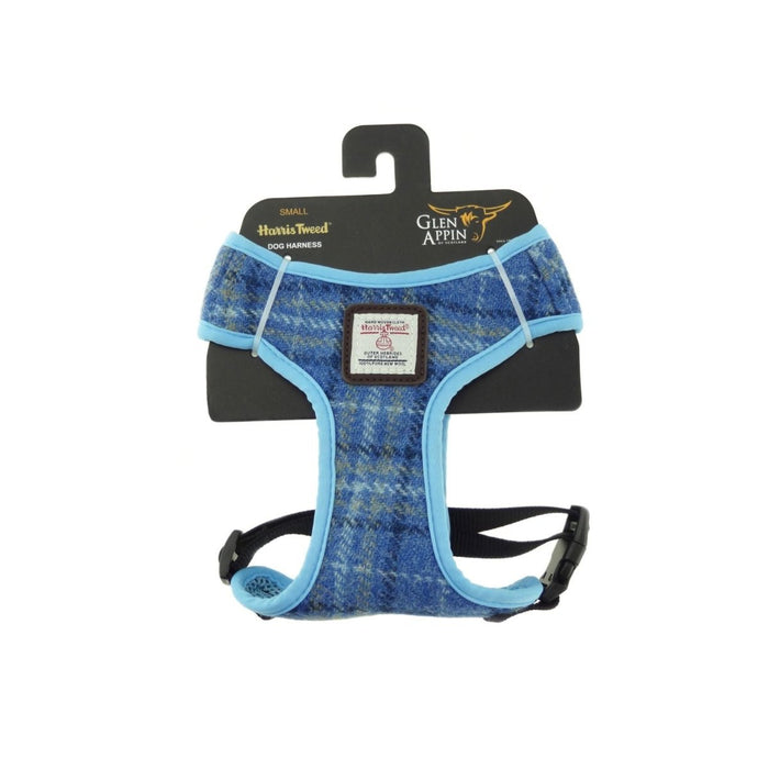 Harris Tweed Dog Harness – Stylish & Durable Designer Dog Harness - Heritage Of Scotland - COL129 / Small