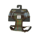 Harris Tweed Dog Harness – Stylish & Durable Designer Dog Harness in MacLeod Tartan (COL015) - Heritage Of Scotland - Small