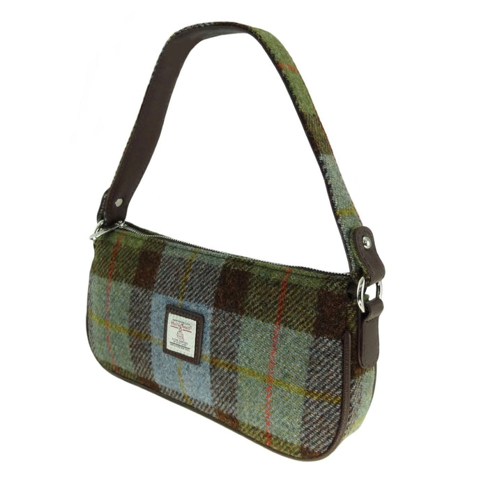 Harris Tweed Duchray Baguette Bag - Classic Tartan Shoulder Bag - Heritage Of Scotland - MacLeod Tartan (COL015)
