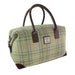 Harris Tweed Esk Overnight Bag - Large Travel Bag Made in UK - Heritage Of Scotland - Beige Stewart (COL132)