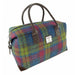 Harris Tweed Esk Overnight Bag - Large Travel Bag Made in UK - Heritage Of Scotland - Multi Colour Tartan (COL046)